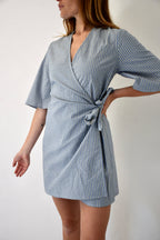 Alba Rayas Blue and Green Jumpsuit