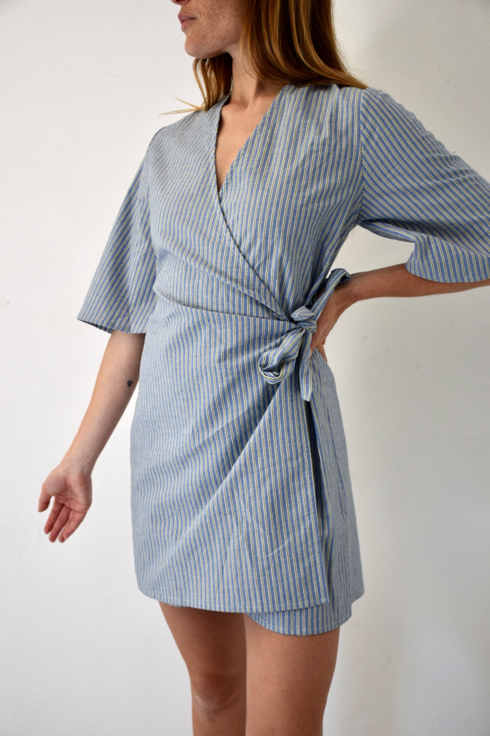 Alba Rayas Blue and Green Jumpsuit