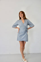 Alba Rayas Blue and Green Jumpsuit