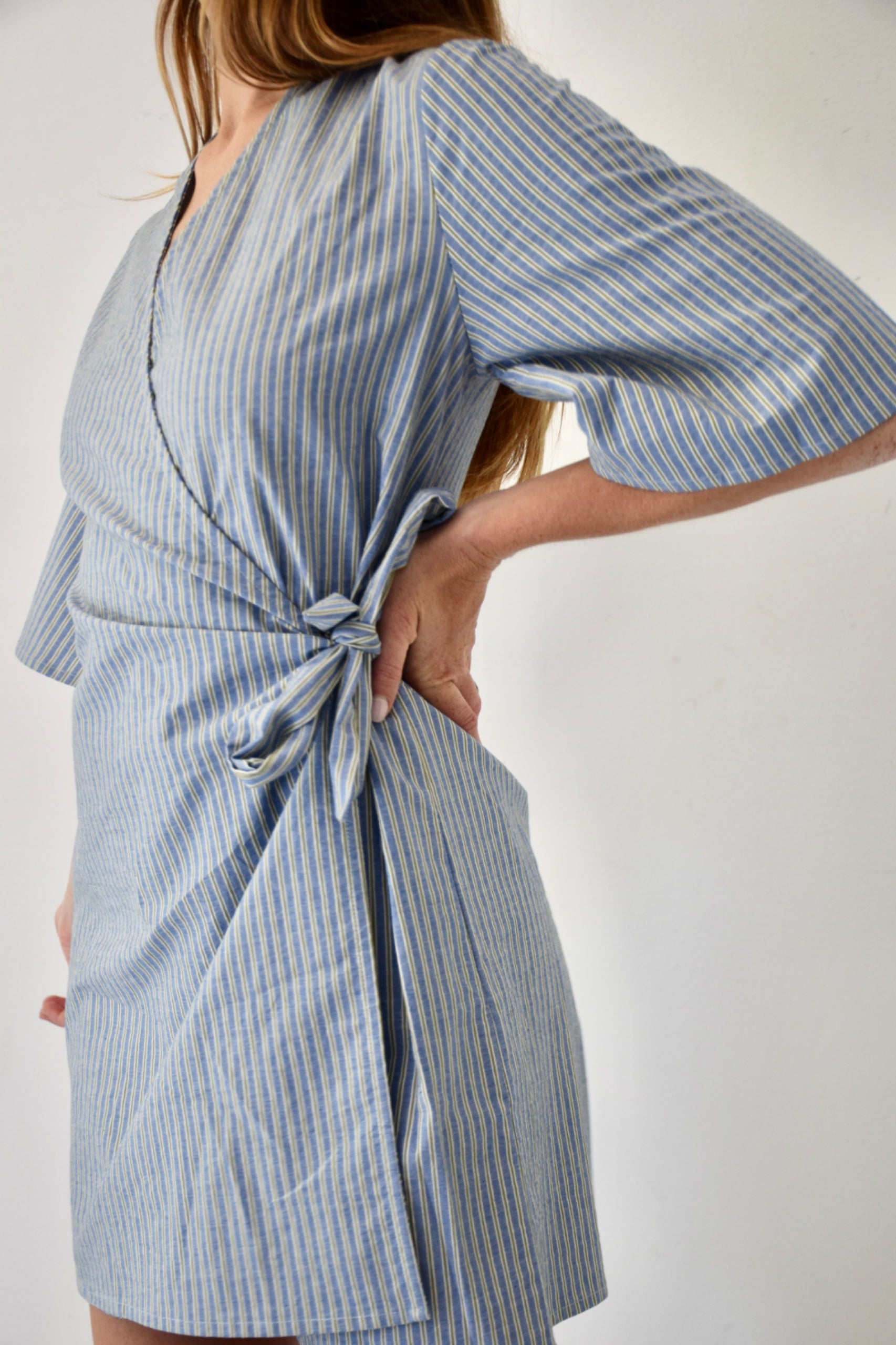 Alba Rayas Blue and Green Jumpsuit