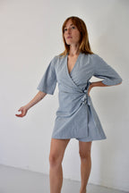 Alba Rayas Blue and Green Jumpsuit