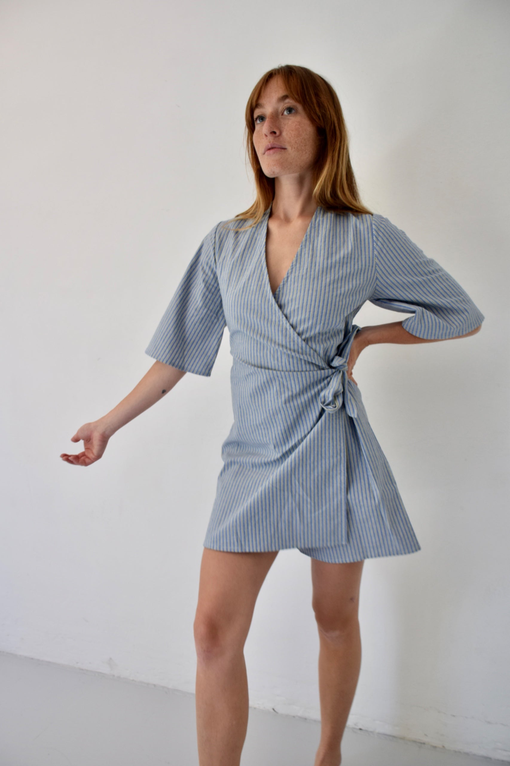 Alba Rayas Blue and Green Jumpsuit
