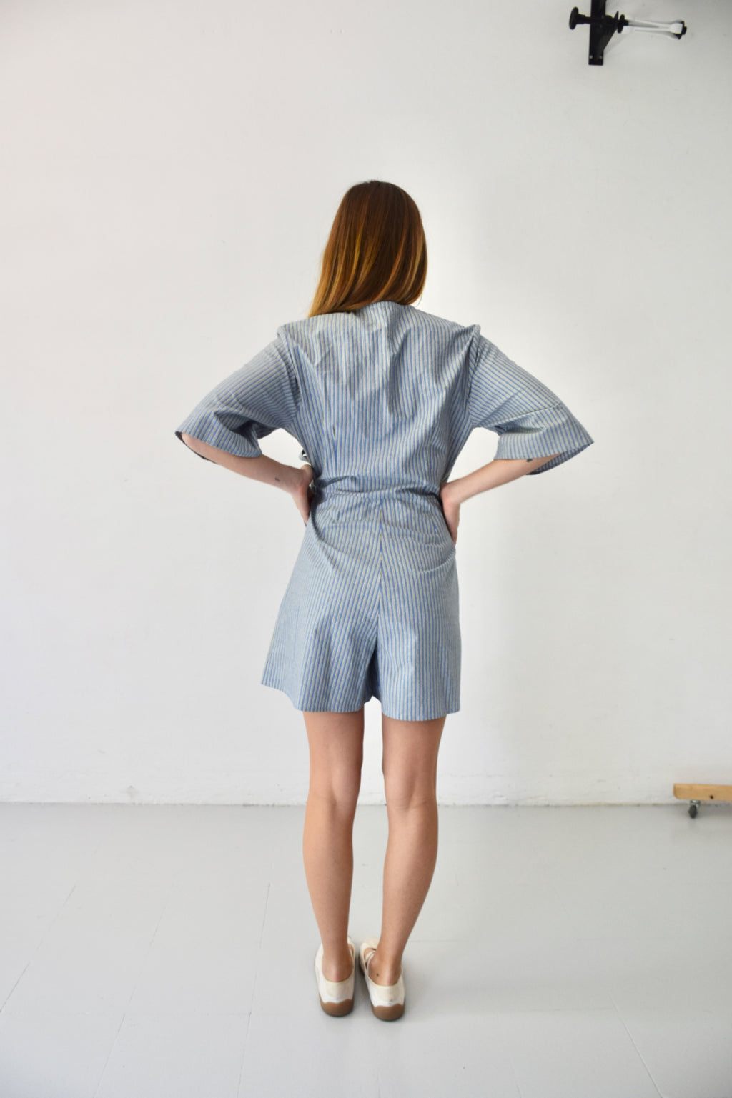 Alba Rayas Blue and Green Jumpsuit