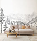 Fresque Montagne - Hiver