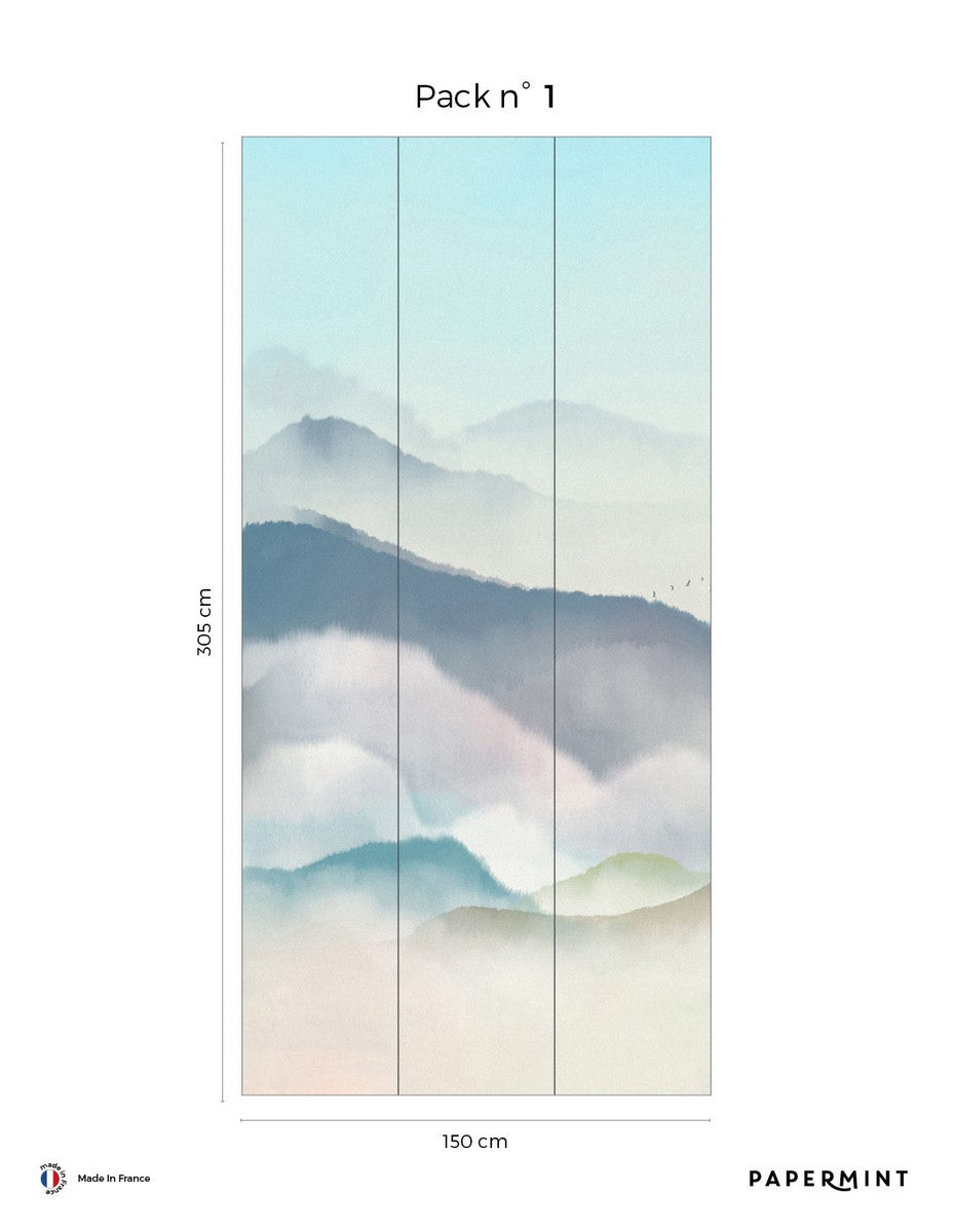 Japanese Mountain Fresco - Lupine Blue