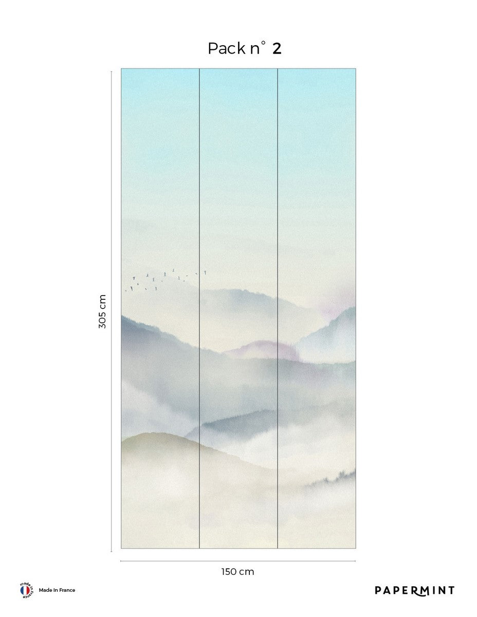 Japanese Mountain Fresco - Lupine Blue