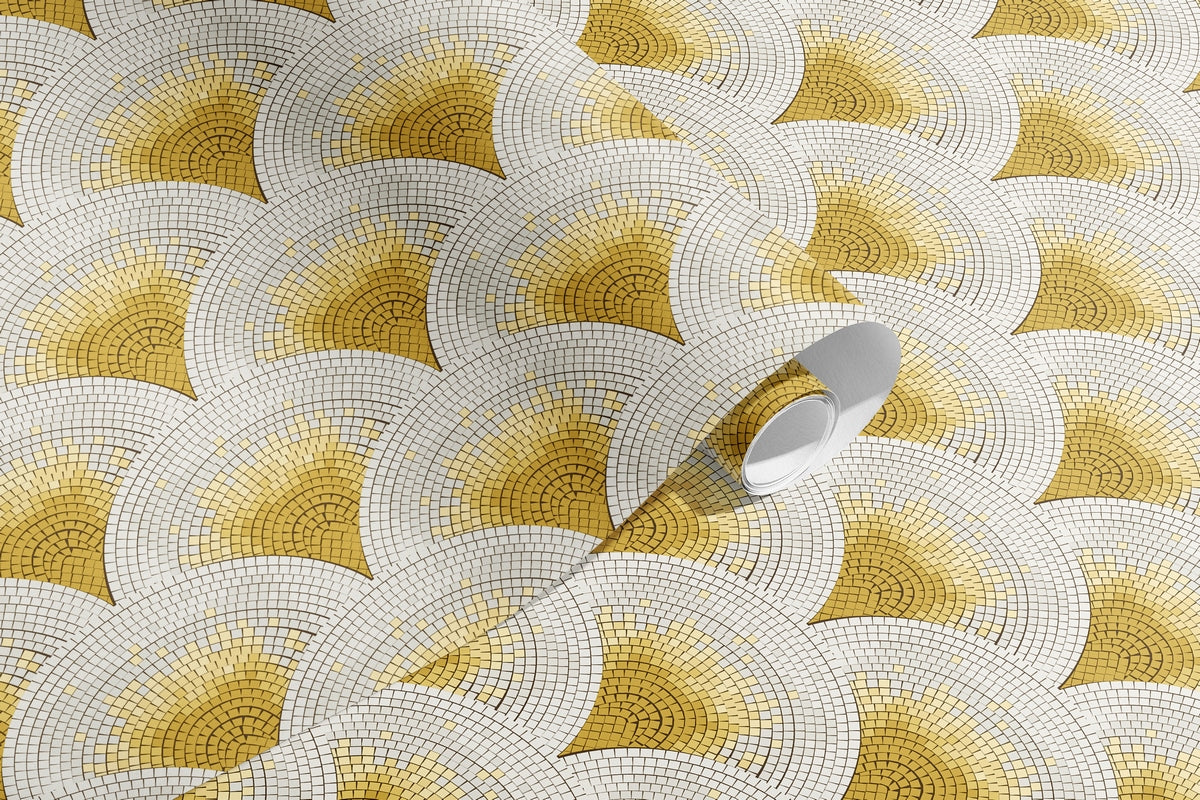 Mosaic Wallpaper - Yellow