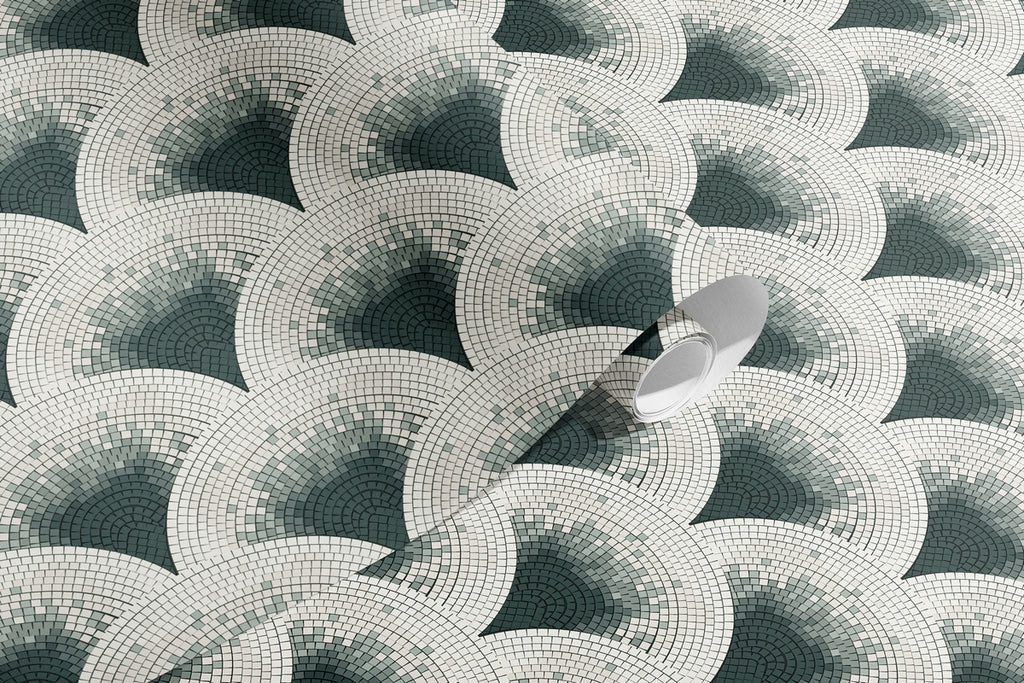 Mosaic Wallpaper - Grey