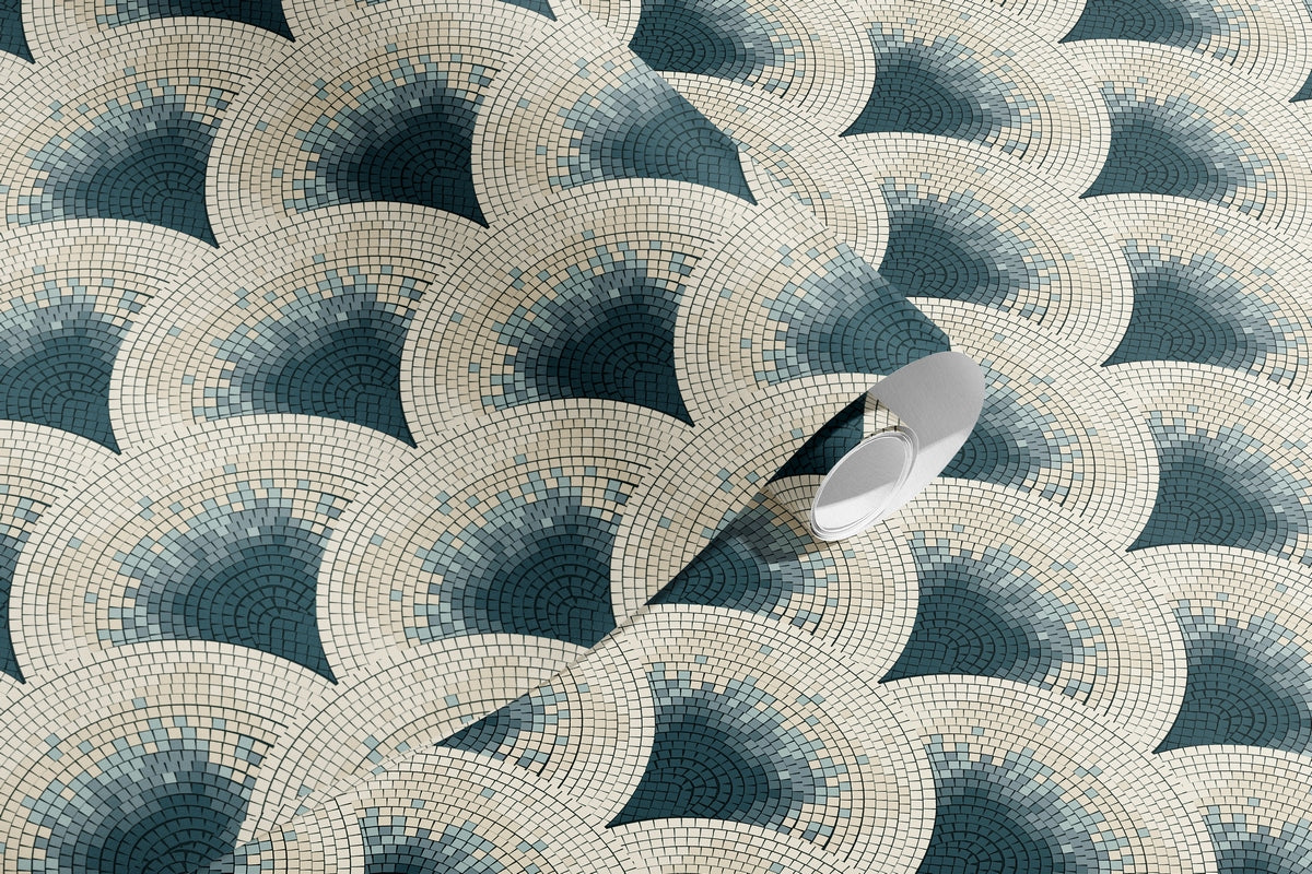 Mosaic Wallpaper - Blue