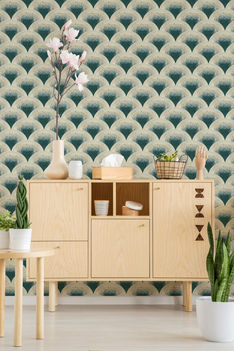 Mosaic Wallpaper - Blue