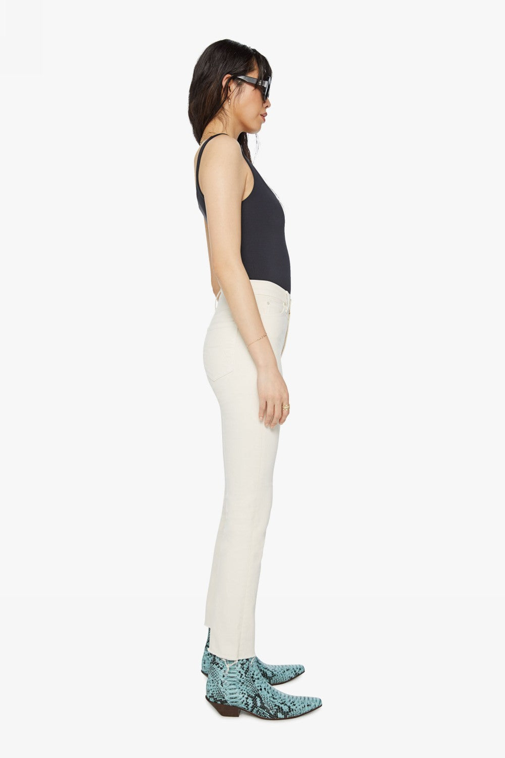 High Waisted Rascal Ankle Fray
