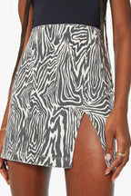The Side Splitter Mini Skirt