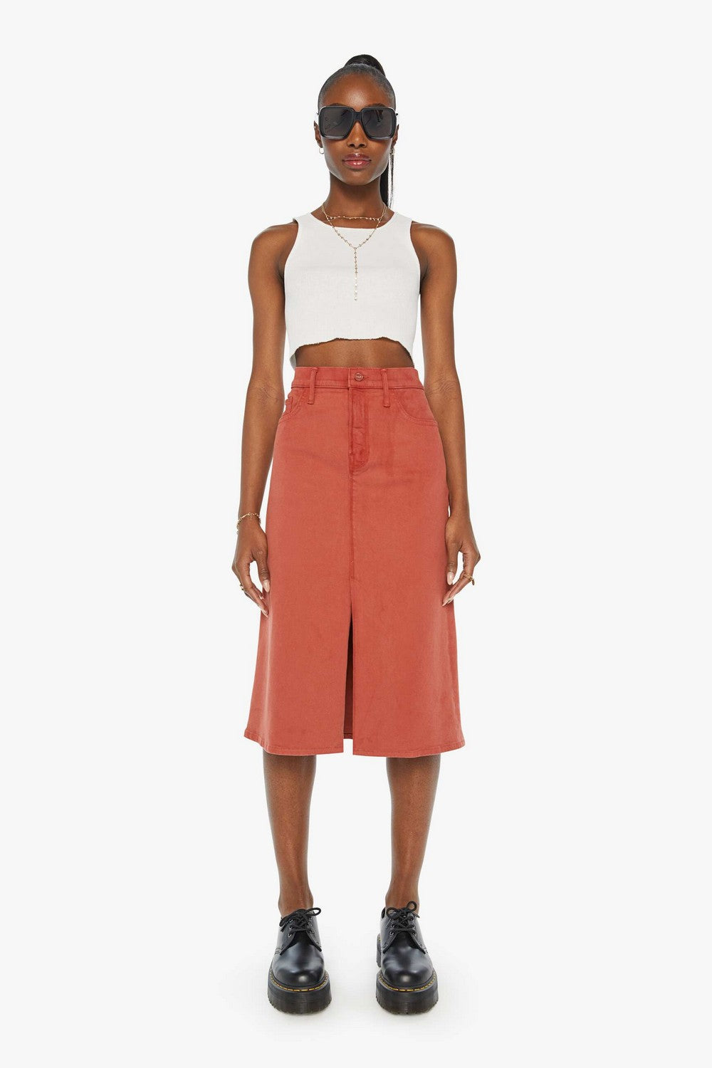 Sooner Straight A Midi Skirt