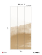 Mountain Water Mural - Clay Yellow
