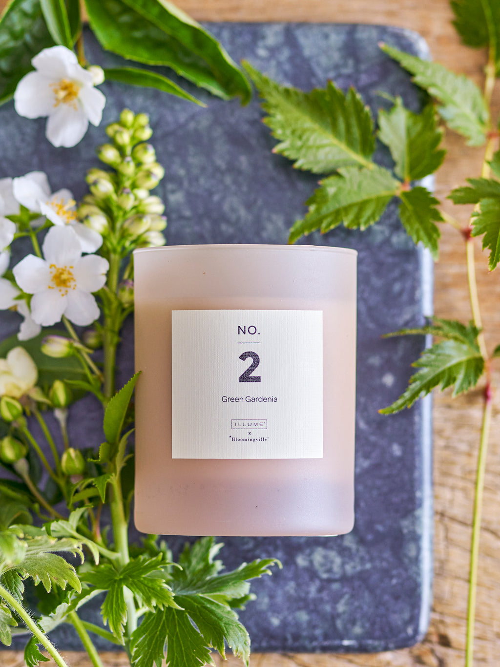 No. 2 - Green Gardenia - Vela Perfumada - Rosa Empolvado - Cera Natural