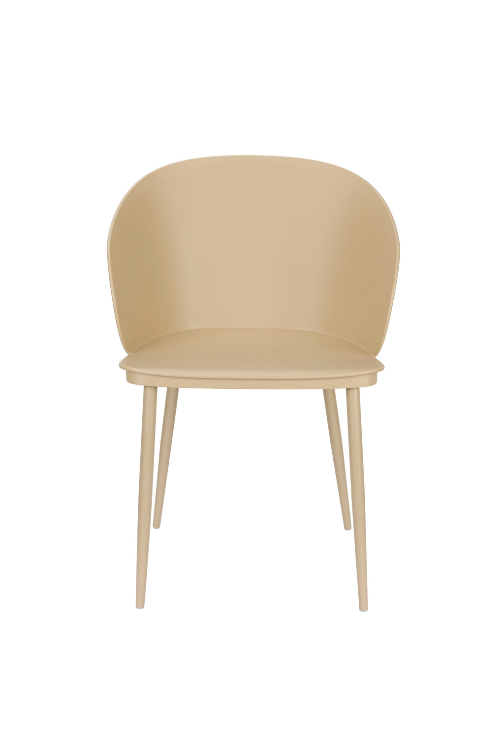 Gigi All - Dining Chair - Polypropylene Plastic - Beige/White