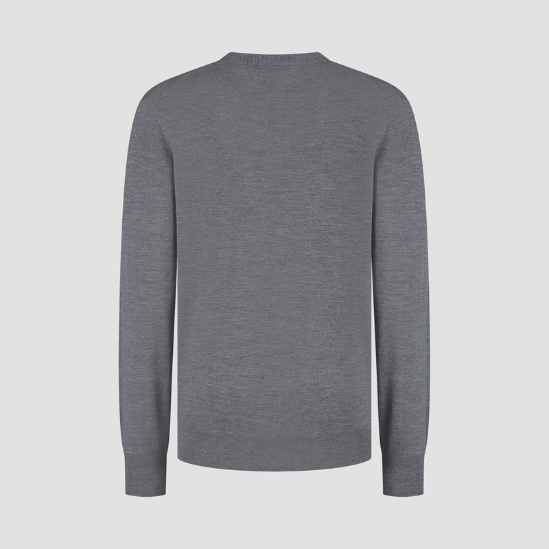 Pull Crew Neck 100% Merino - Storm Grey