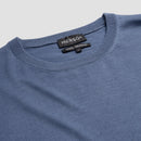 Pull Crew Neck 100% Merino - Pacific Blue