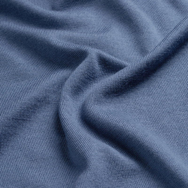 Pull Crew Neck 100% Merino - Pacific Blue