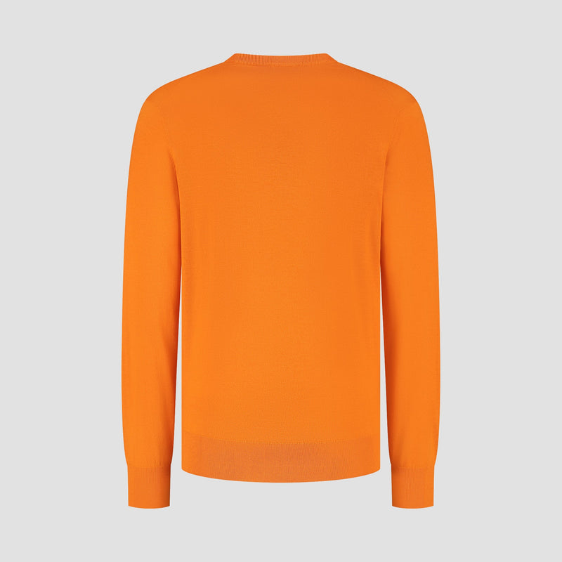 Pull Crew Neck 100% Merino - Curcuma Orange