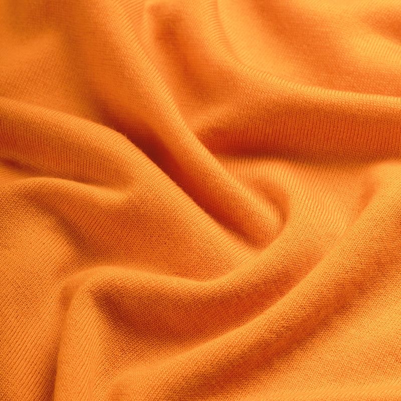 Pull Crew Neck 100% Merino - Curcuma Orange