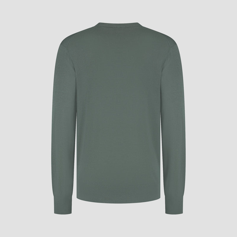 Pull Crew Neck 100% Merino - Fernstone Green