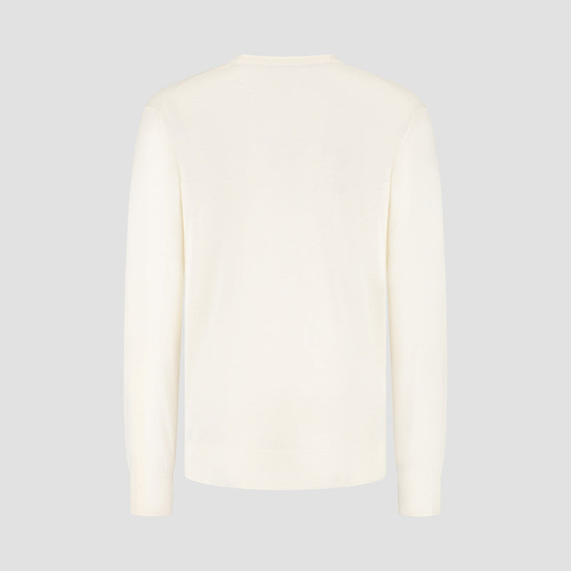 Pull Crew Neck 100% Merino - Seachell White