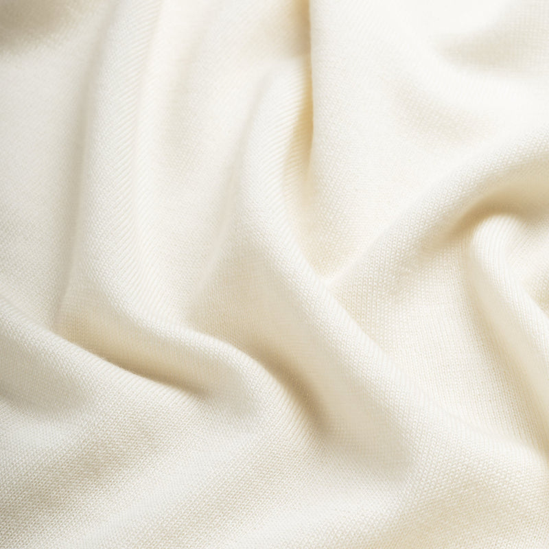 Pull Crew Neck 100% Merino - Seachell White