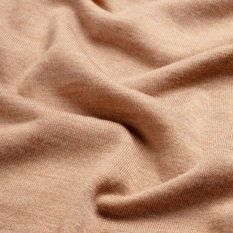 Pull Crew Neck 100% Merino - Tuscan Camel