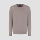 Pull Crew Neck 100% Merino - Oak Brown