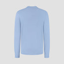 Polo Long Sleeve 100% Merino - Alpine Blue