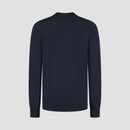 Polo Long Sleeve 100% Merino - Navy Blue