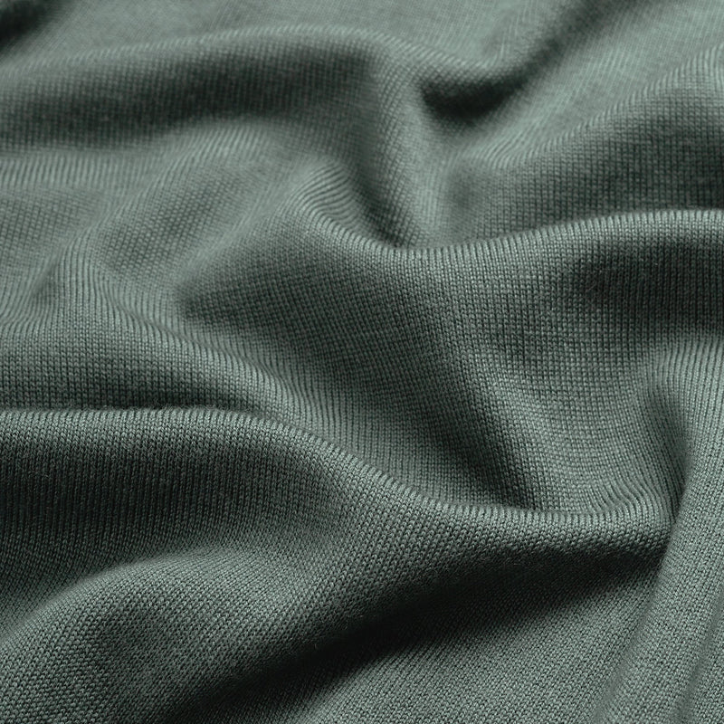 Polo Long Sleeve 100% Merino - Fernstone Green