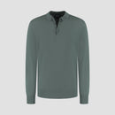 Polo Long Sleeve 100% Merino - Fernstone Green