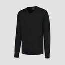 Pull V Neck 100% Merino - Basalt Black
