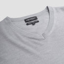 Pull V Neck 100% Merino - Moonstone Grey