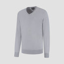 Pull V Neck 100% Merino - Moonstone Grey