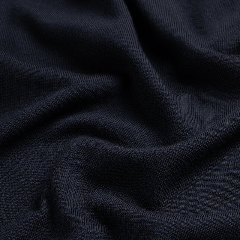 Pull V Neck 100% Merino - Navy Blue