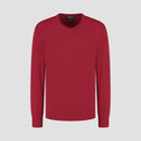 Pull V Neck 100% Merino - Ember Red