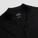 Pull Zip Neck 100% Merino - Basalt Black