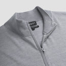 Pull Zip Up 100% Merino - Moonstone Grey