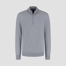 Pull Zip Up 100% Merino - Moonstone Grey