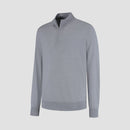 Pull Zip Up 100% Merino - Moonstone Grey