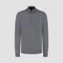 Pull Zip Up 100% Merino - Storm Grey