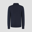 Pull Zip Up 100% Merino- Navy Blue
