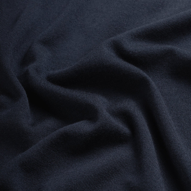 Pull Zip Up 100% Merino- Navy Blue