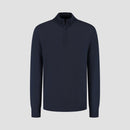 Pull Zip Up 100% Merino- Navy Blue