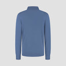 Pull Zip Up 100% Merino - Pacific Blue