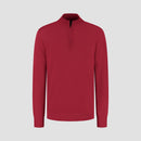 Pull Zip Up 100% Merino - Ember Red