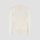 Pull Zip Up 100% Merino - Seachell White